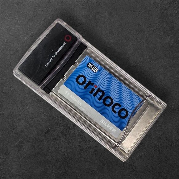 Lucent Orinoco Silver PC24E-H-FC Wi-Fi PCMCIA Card Vintage Wireless 802.11b - Picture 2 of 6